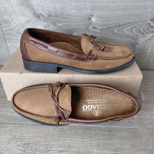 Sebago Shoes Women Size 7 Brown Suede Canoe Slip On Moccasin Loafers Made in USA